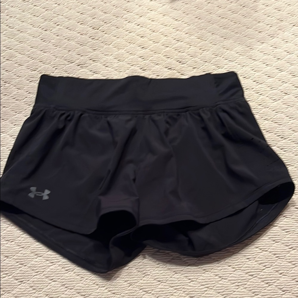 Under Armour Black Athletic Shorts Lightweight Performance